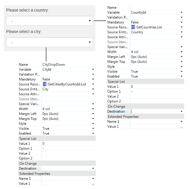 Countries and Cities UI